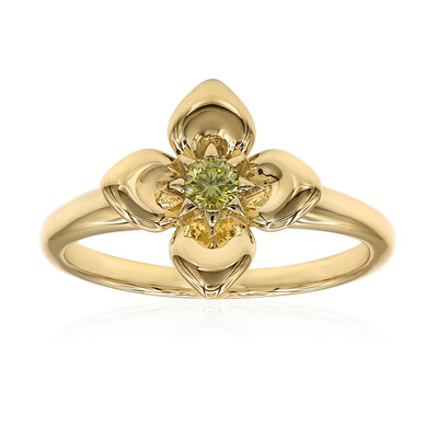 Anello in oro con Diamante Giallo VS1 (Annette)