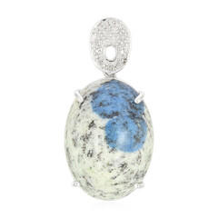 Ciondolo in argento con Azzurrite del K2