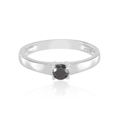 Anello in argento con Diamante Nero