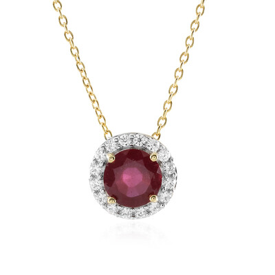 Collana in argento con Rubino del Madagascar
