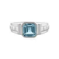 Anello in argento con Topazio Blu Cielo