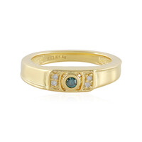 Anello in argento con Diamante Blu I3