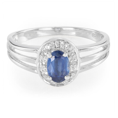 Anello in argento con Cianite del Nepal
