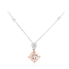 Collana in oro con Morganite AAA