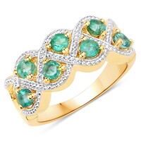 Anello in argento con Smeraldo Zambia