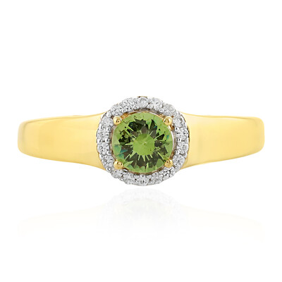 Anello in argento con Demantoide Russo