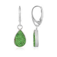 Orecchini in argento con Uvarovite