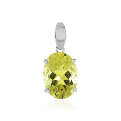 Ciondolo in argento con Quarzo Ouro Verde