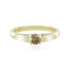 Anello in oro con Diamante Champagne I2