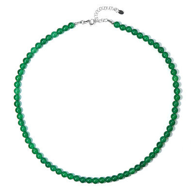 Collana in argento con Onice Verde