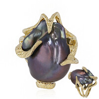 Anello in argento con Perla di Acqua Dolce (TPC)
