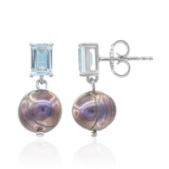 Orecchini in argento con Perla di Acqua Dolce (TPC)