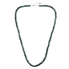 Collana in argento con Agata Muschiata