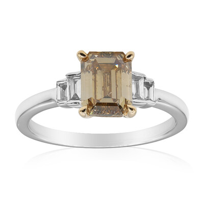 Anello in oro con Diamante Cioccolato SI2 (CIRARI)