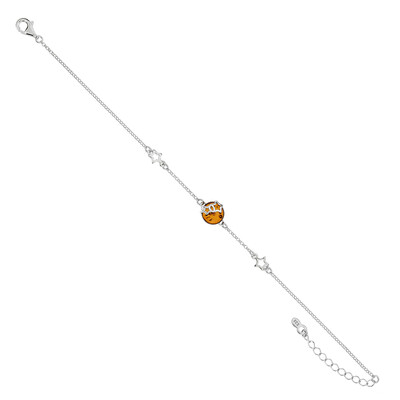 Bracciale in argento con Ambra Baltica (dagen)