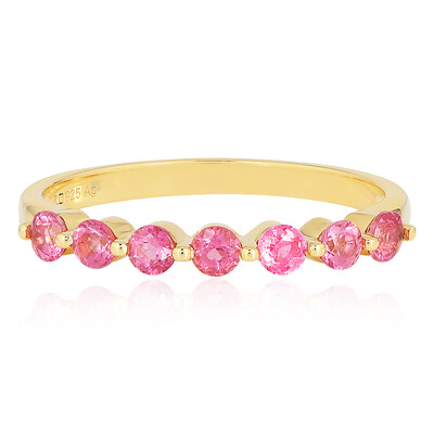Anello in argento con Tormalina Rosa