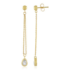 Orecchini in argento con Topazio Bianco