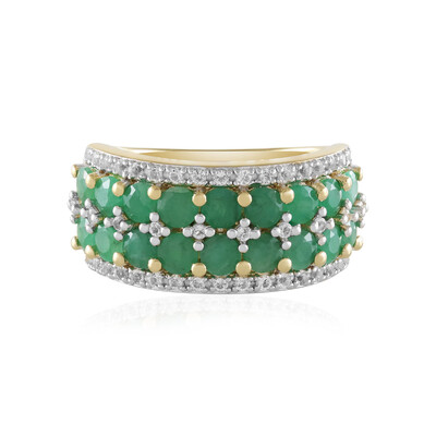 Anello in argento con Smeraldo Socoto