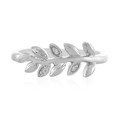 Anello in argento con Diamante I4 (J)