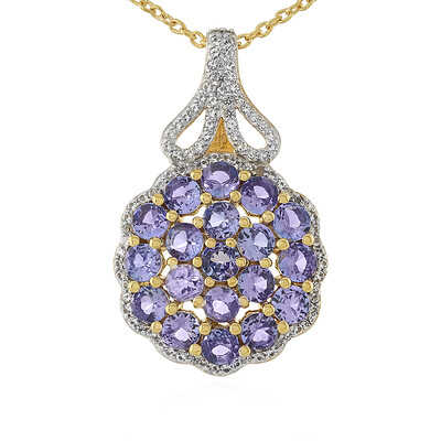 Collana in argento con Tanzanite