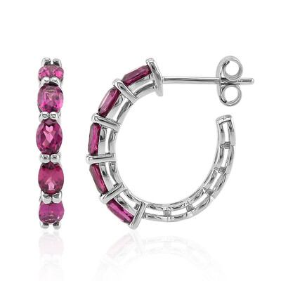 Orecchini in argento con Rodolite