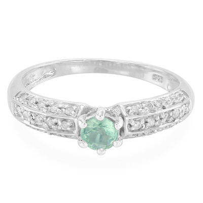 Anello in argento con Cianite Menta