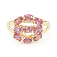 Anello in oro con Zaffiro Padparadscha (non riscaldato) (AMAYANI)