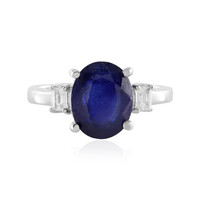 Anello in argento con Zaffiro Blu del Madagascar