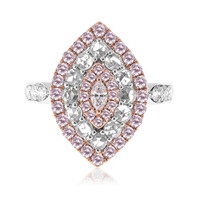 Anello in oro con Diamante Rosa I1 (CIRARI)