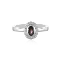Anello in argento con Zaffiro Stellato Nero