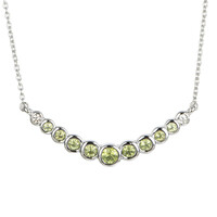 Collana in argento con Peridoto