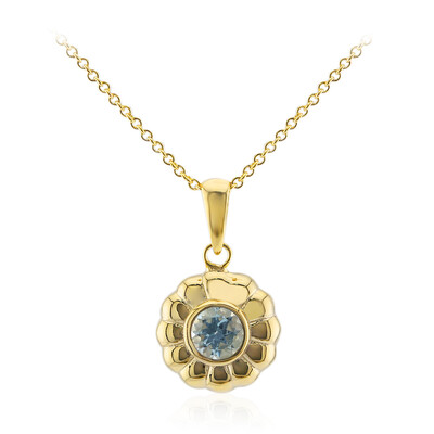 Collana in argento con Topazio Blu Cielo