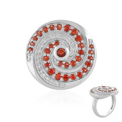 Anello in argento con Zaffiro Tramonto