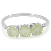 Anello in argento con Prehnite