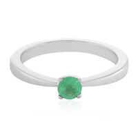 Anello in argento con Smeraldo Colombiano