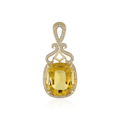 Ciondolo in oro con Scapolite (AMAYANI)