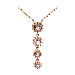 Collana in oro con Morganite AAA