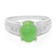 Anello in argento con Crisoprasio Imperiale