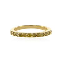 Anello in argento con Diamante Giallo I3