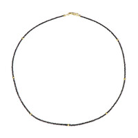 Collana in oro con Diamante Nero