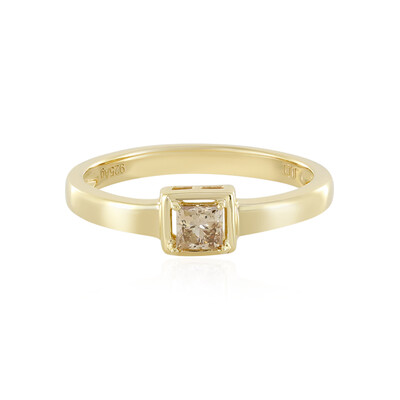 Anello in argento con Diamante Cioccolato I1