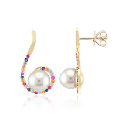 Orecchini in oro con Perla Bianca dei Mari del Sud (Michelle Albala)