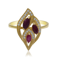 Anello in argento con Rubino