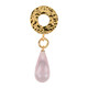 Ciondolo in argento con Quarzo Rosa