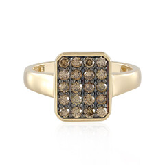 Anello in oro con Diamante Cioccolato SI1