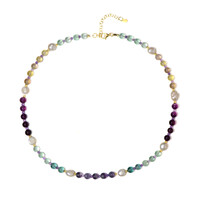 Collana in argento con Fluorite (Riya)