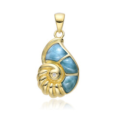 Ciondolo in argento con Larimar