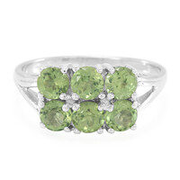 Anello in argento con Apatite Russa