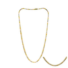 Collana in argento con Peridoto della Birmania