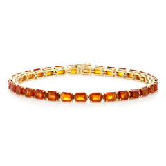 Bracciale in oro con Cianite Arancione della Tanzania